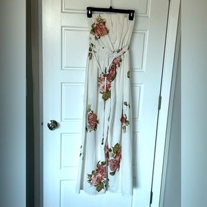 Hello molly white jumpsuit